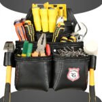 RG3 Black 5 Pocket Leather Tool Pouch - Image 7