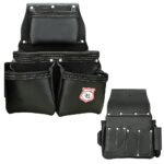 RG4 Black 22 Pocket Heavy Duty Double Side Leather Tool Pouch - Image 3