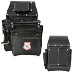 RG4 Black 22 Pocket Heavy Duty Double Side Leather Tool Pouch - Image 2