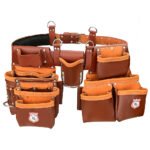 RG4 Brown 22 Pocket Heavy Duty Double Side Leather Tool Pouch