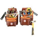 RG5 Brown 17 Pockets Combo Leather Tool Belt - Image 4