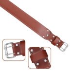 3 Inch Brown Leather Work Tool Padded Belt - Image 3