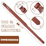 3 Inch Brown Leather Work Tool Padded Belt - Image 4