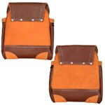RG6 Brown 10 Pockets Leather Carpenter Tool Belt - Image 2