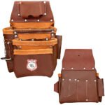 RG4 Brown 22 Pocket Heavy Duty Double Side Leather Tool Pouch - Image 2