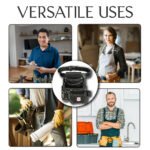 RG2 Black 8 Pocket Leather Tool Utility Pouch - Image 9