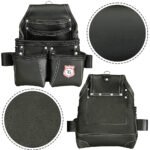 RG3 Black 5 Pocket Leather Tool Pouch - Image 3