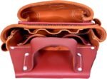 Leather Tool Belt with Suspender Detachable D-Loop Adjustable Padded Suspender Full Grain Oil Tanned Leather Work Belt for Construction, Carpenters, Electricians, Farming - Image 7